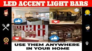 Capstone 4 LED Accent Light Bars with Remote Control Battery Operated