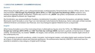 Google YouTube rankings multidisciplinary global successes & collage 20250 by Alfred Georg Sonsalla