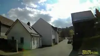 D: Marxgrün. Stadt Naila. Landkreis Hof. Fahrt durch den Ort. März 2020