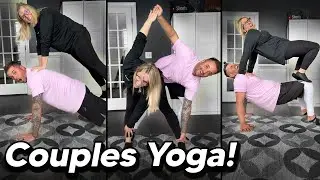 Пробую парную йогу! *Уморительно*