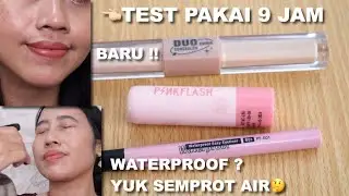 PINK FLASH DUO COVER CONCEALER , LIP BALM & EYELINER | COBA SEMUA+TEST SEMPROT AIR 😅 |Maria Soelisty