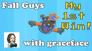 My very first Fall Guys Win - PS4 Fall Guys gameplay with graceface418