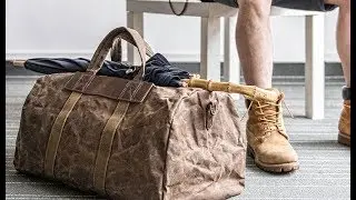 Canvas Mens Cool Weekender Bag Travel Bag for Men