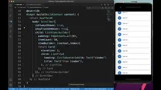 Flutter ScrollBar | Flutter Widget of the Week In Telugu | Sai Gopi