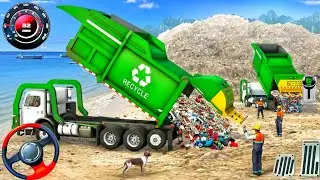 Garbage Trash Truck Realistic Driving 2026: City Road Dumper Truck Driving! Android Gameplay
