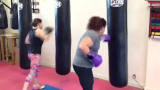 Kickboxing workout with bags | Panther Martial Arts Center, Camarillo