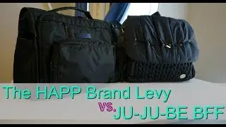 HAPP Brand Levy Backpack VS JuJuBe BFF | Diaper Bag Comparison Review