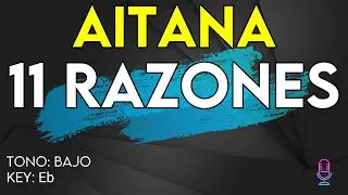 Aitana - 11 Razones - Karaoke Instrumental - Bajo