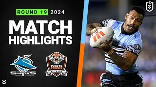 NRL Highlights | NRL 2024 | Sharks v Wests Tigers | Match Highlights