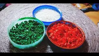 How to make India National Flag with rice.