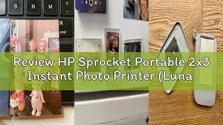Review HP Sprocket Portable 2x3 Instant Photo Printer (Luna Pearl) Zink Paper Bundle - Photo Printer