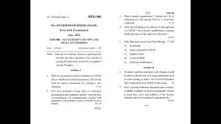 MER - 006  June 2024 Question Paper