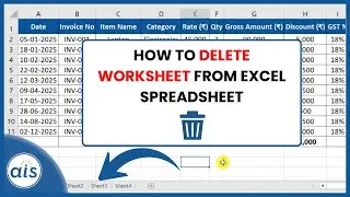 How to Delete Worksheet from Excel Spreadsheet | MS Excel Basics in Hindi | Ankit IT Solutions