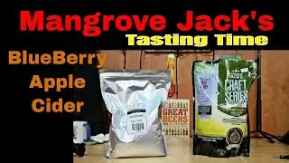 Tasting Mangrove Jack's BlueBerry Apple Cider.