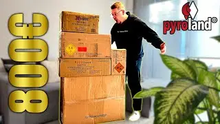 XXL 800&euro; PYROLAND SILVESTER FEUERWERK UNBOXING 📦🎆