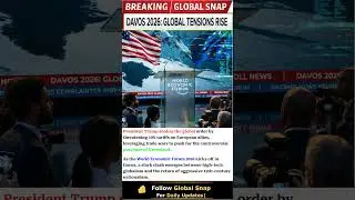 The Davos 2026 Showdown. Nationalism vs. Future Tech: #Davos2026 #WEF26 #TrumpTariffs #Greenland