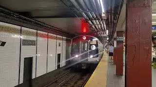 121 St bound R179 J local train at Fulton Street [shout out to @ultraeric ]