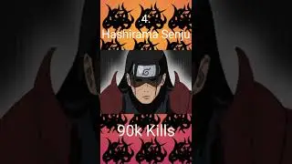 Top 10 Naruto character with highest Kill Count 😱|| #shorts