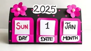 How to make a 2025 desk calendar | DIY Calendar | paper Mini calendar | paper crafts for school |DIY