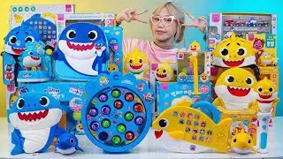 BABY SHARK 🦈 126 Mins Unboxing BABY SHARK Fishing Toy Set ASMR (No Talking)