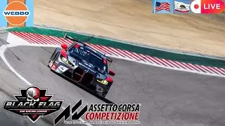 Black Flag Racing Premier R5 Laguna Seca CA USA ACC Simracing Live GT3/4 Assetto Corsa Competizione