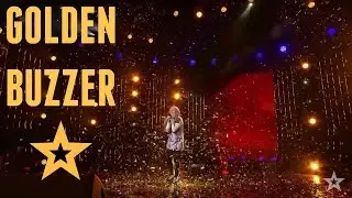 GOLDEN BUZZER - 12 Year Old Girl Shocked The Audience