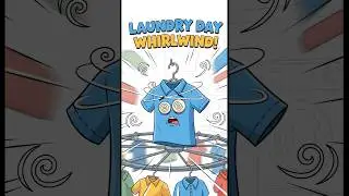 Dry Cleaner's Shirt Carousel: A Wardrobe Journey of Style & Sleeves Spinning in Time.