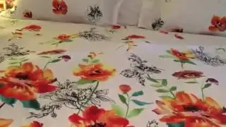 Vaulia Duvet Cover Sets Colorful Floral Print Pattern-Customer Review