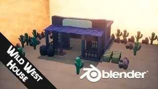 Blender Wild West House Speed Modeling Tutorial | Homestead Modeling Tutorial in Blender #blender