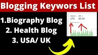 5 Type Blogging Keywords Research List 2020