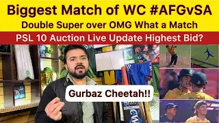 Biggest Match of T20 Worldcup Gurbaz Heroic but Southafrica beat AFG | Double Super over SA vs AFG