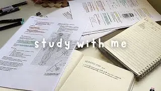 STUDY WITH ME ✨ | 1.5-Hour  (No Music, No Break, DeepFocus) premed