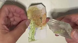 Squished flowers + Mixed Media