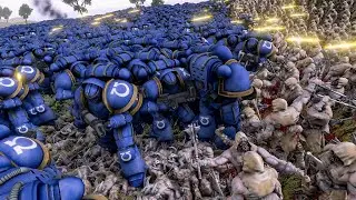 UEBS 2 - 23 000 Wild Mans VS 14 000 Space Marines - Ultimate Epic Battle Simulator 2 - UEBS 2
