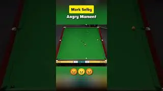 Mark Selby angry moment | #snooker #trickshot #Ronnie #trump #selby #ding #masters #147break #final