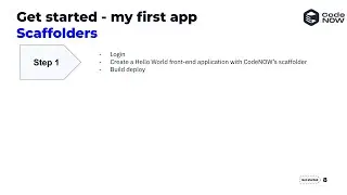 How to create, build and deploy application