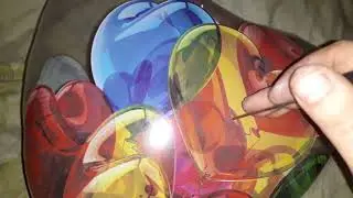 Heart mylar balloon popping