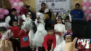 My daughter participating in dance competition at Blue Bell School, Guwahati (Assam)