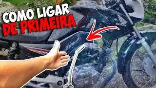 COMO LIGAR SUA MOTO A PEDAL DE PRIMEIRA !!