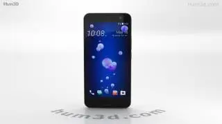 HTC U11 Ice White 3D model by 3DModels.org