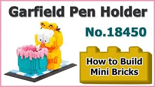 How to Build Mini Blocks Garfield Pen Holder No.18450 Review Instructions Specifications