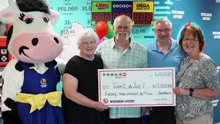 Friends split lottery winnings