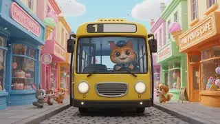 Wheels on the Bus Song for Kids | Vehicle Song for Kids, Popular Nursery Rhyme & Kids Music 🚍🎶👶