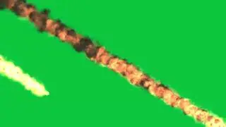 falling fire and smoke effect green screen