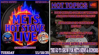 Mets Hot Stove Live | New York Mets | Mets News | Mets Trade Rumors | MLB Hot Stove | Pete Alonso 📱