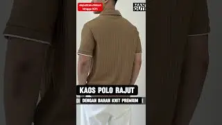Kaos Polo Knit Lengan Pendek #kaospria #kaos #kaospolo #kaoscowok