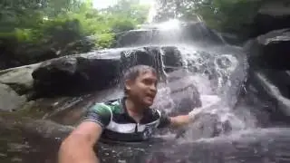 Water Falls behind me in bigaho
