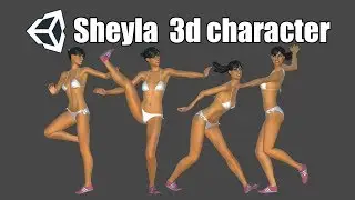 Sheyla 3d character for Unity®