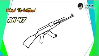 How to draw an AK 47 step by step