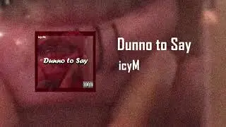 icyM - Dunno to Say  (OFFICIAL AUDIO)